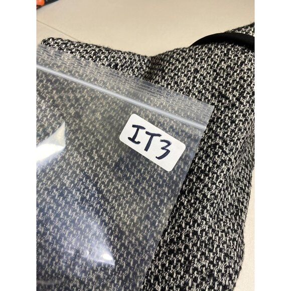 Lafayette 148 New York Wool Cashmere Camel Hair Tweed Jacket Size 12 Gray Black - Picture 10 of 16